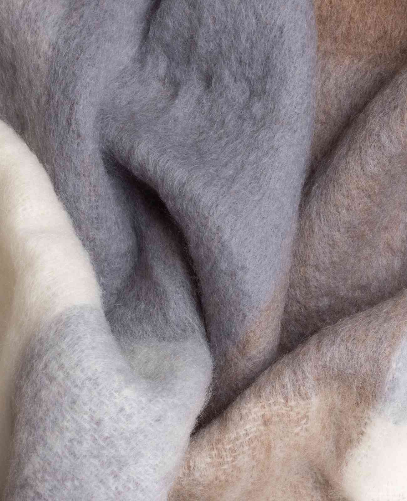 Mocha Mohair Blanket and Throw